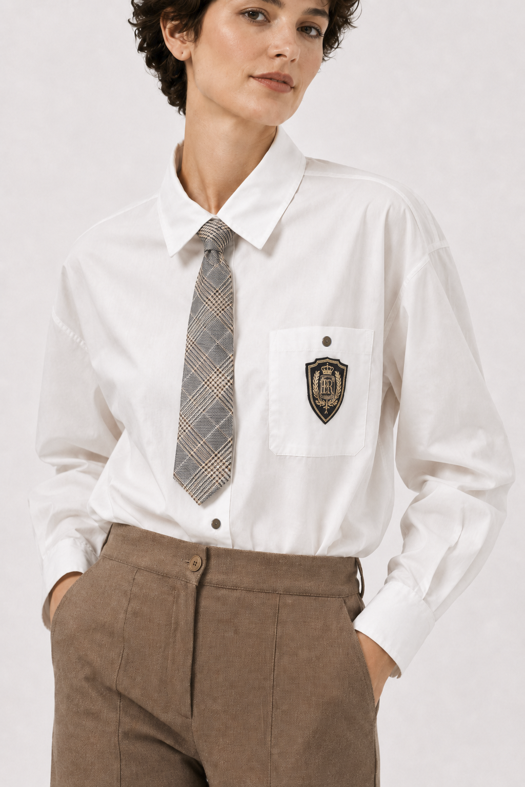Camisa popelín Crudo