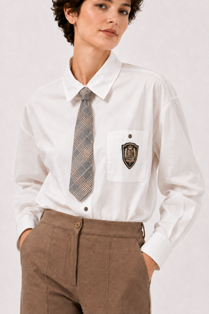 Camisa popelín Crudo