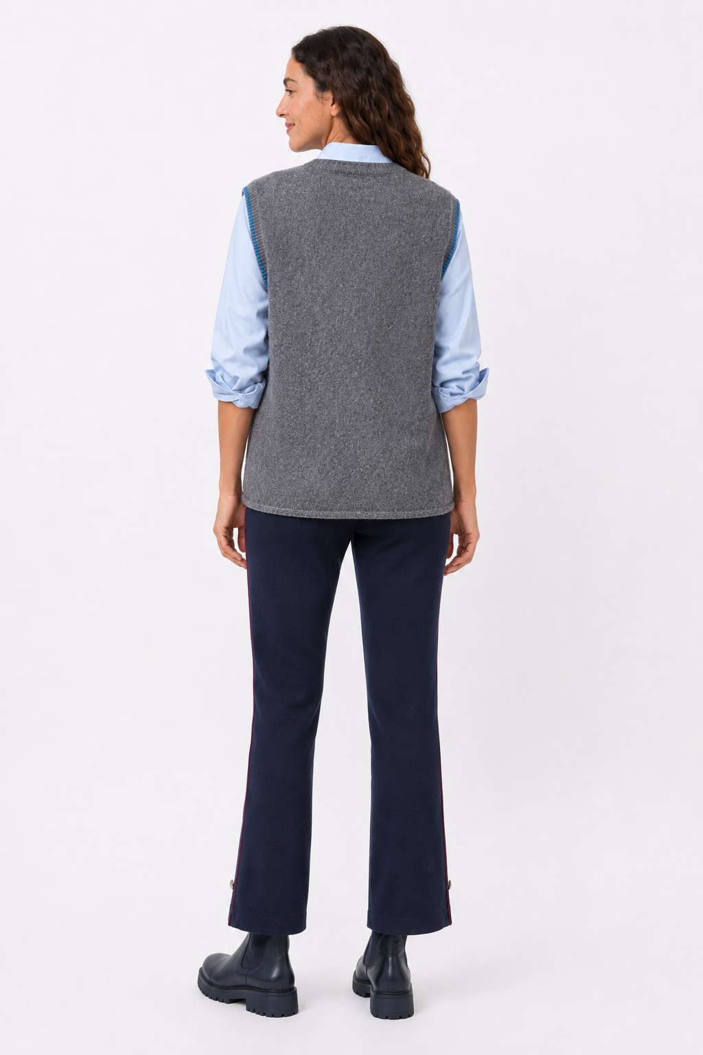 Chaleco Caballo Gris