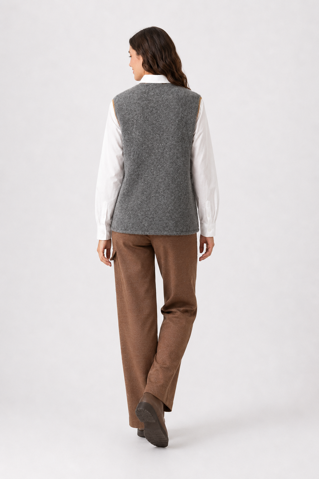 Chaleco Corazones Gris
