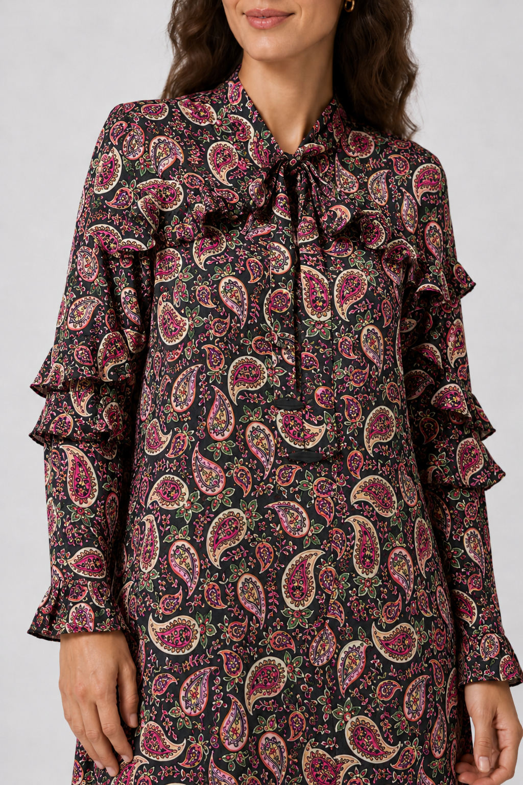 Vestido Lazo Fedra Fucsia