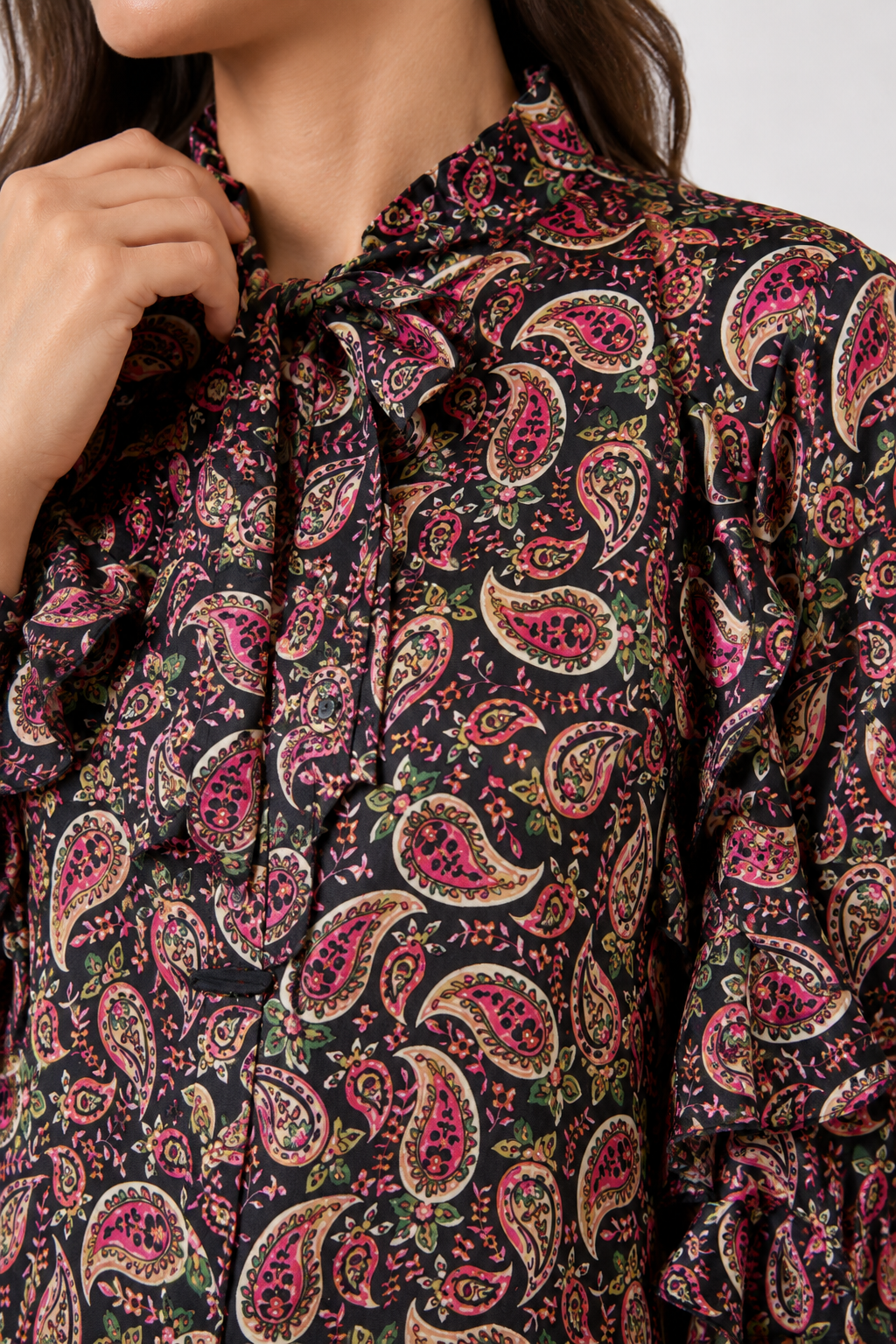 Vestido Lazo Fedra Fucsia