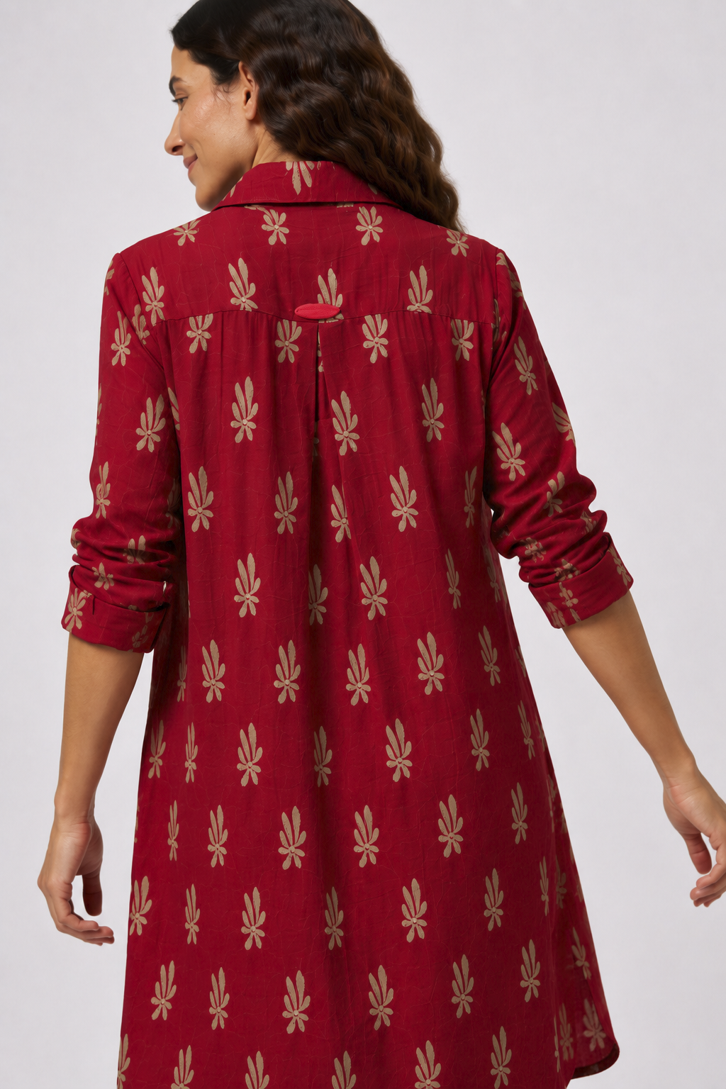 Vestido Camisero Hermione Granate