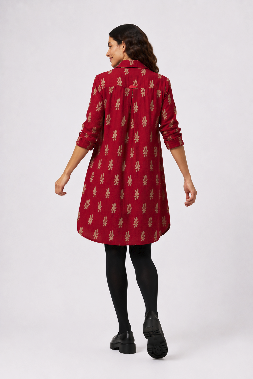 Vestido Camisero Hermione Granate