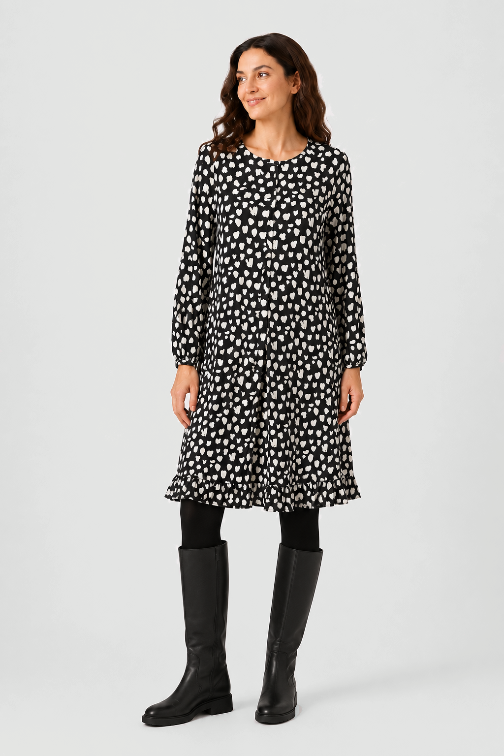 Vestido Romántico Electra Negro