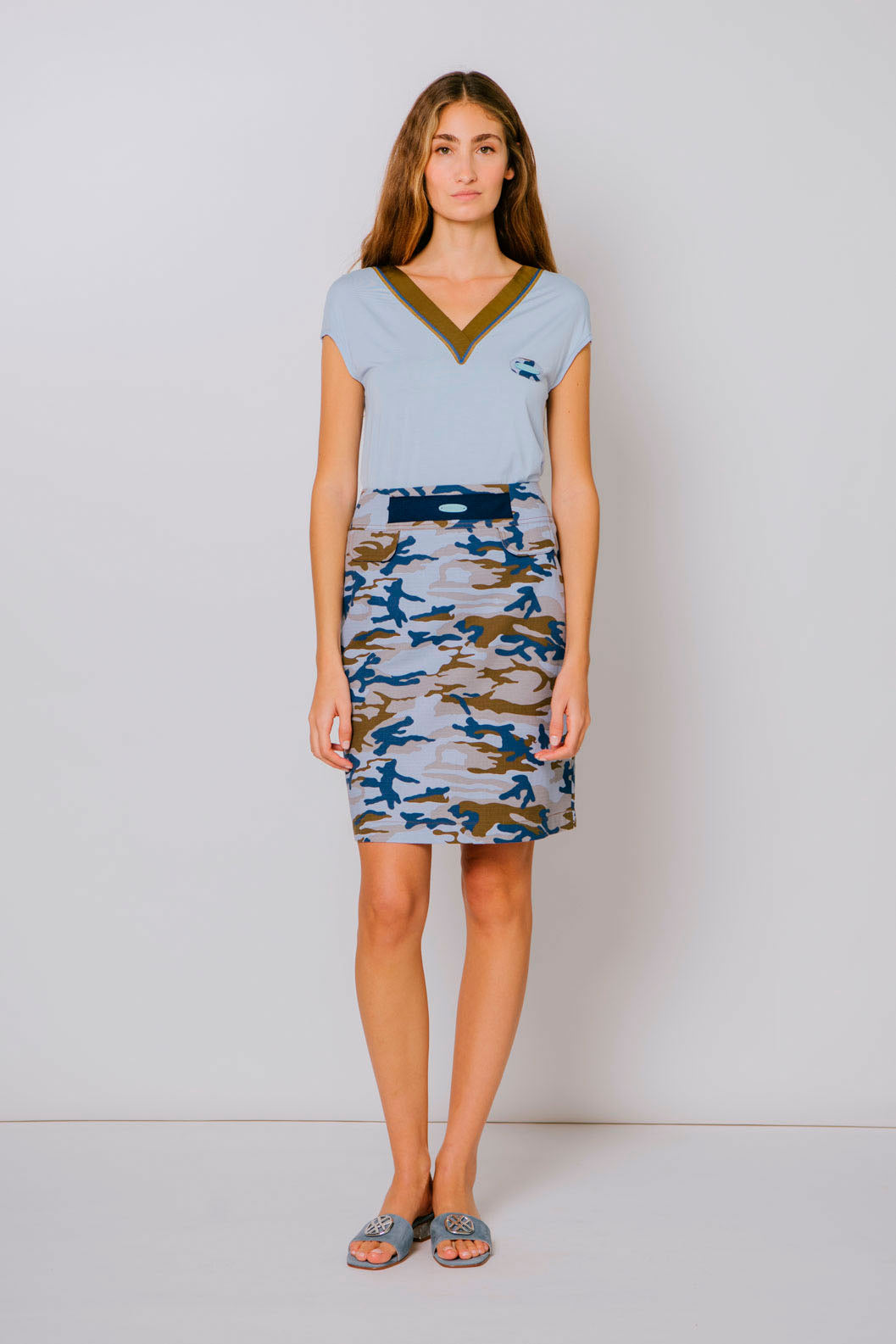 FALDA CAMIFLAJE Azul