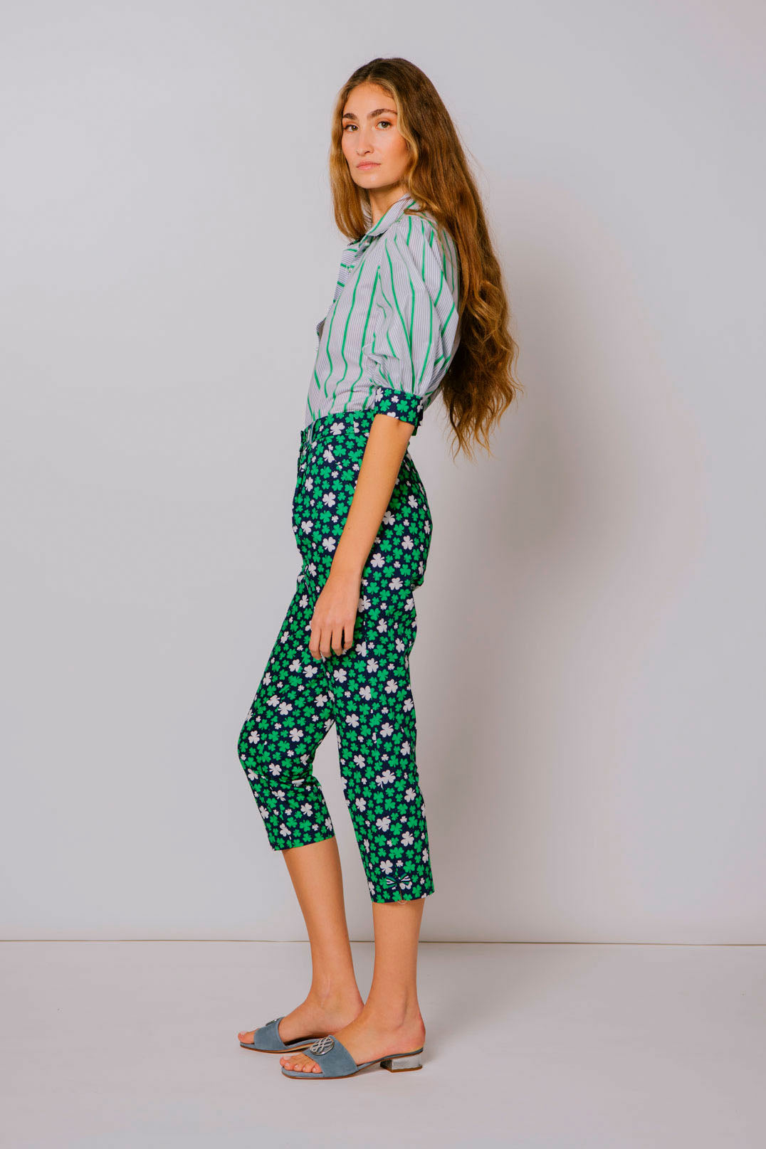 CAMISA RAYAS TREBOL Verde