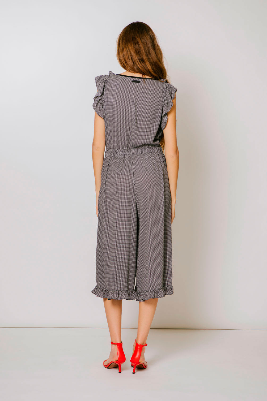 PANTALON VOLANTE Negro