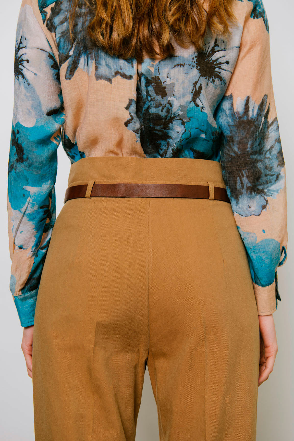 PANTALON PLIEGUE Camel
